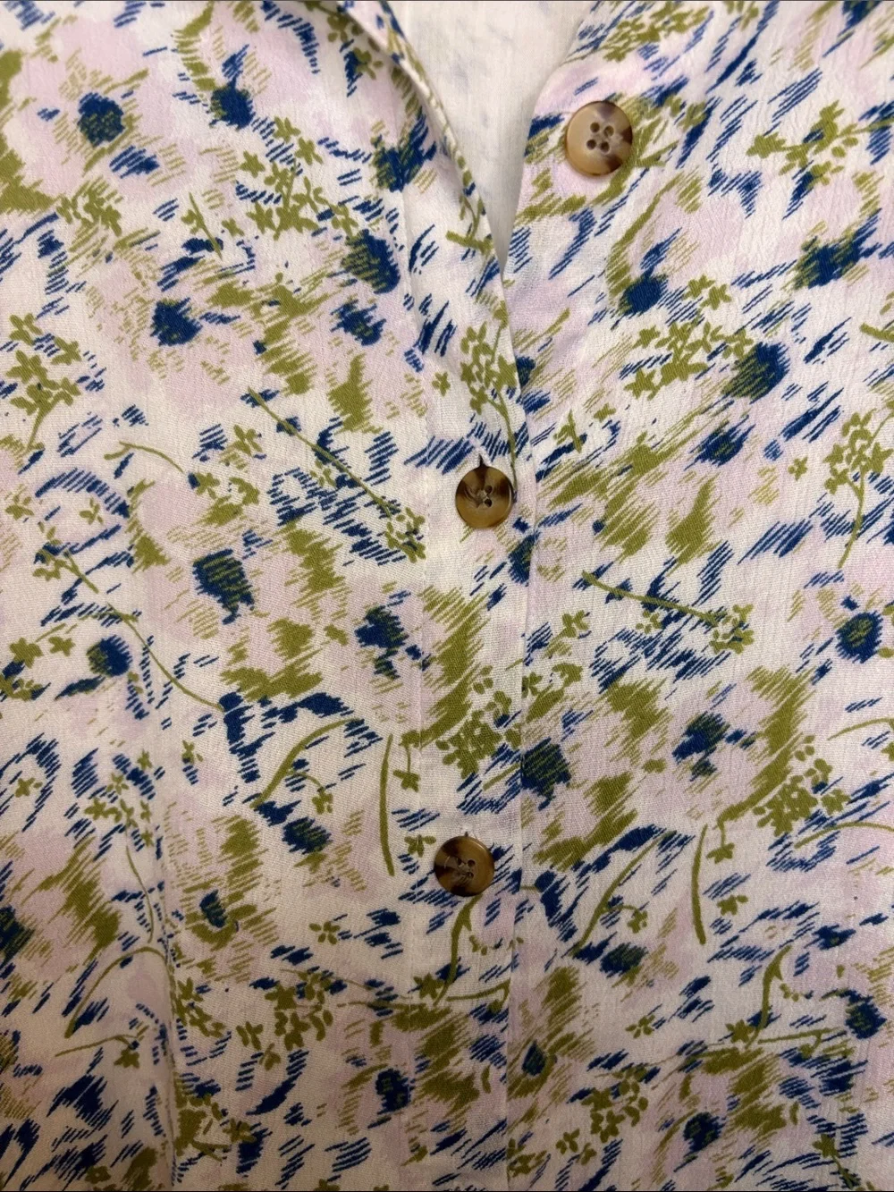 Nordstrom Rack White Sleeveless Maxi Dress with Green & Blue Floral Print XL - Picture 3 of 6